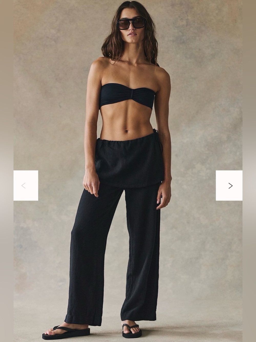 NEW Free People Free-est Aqualuna Linen Skants size small